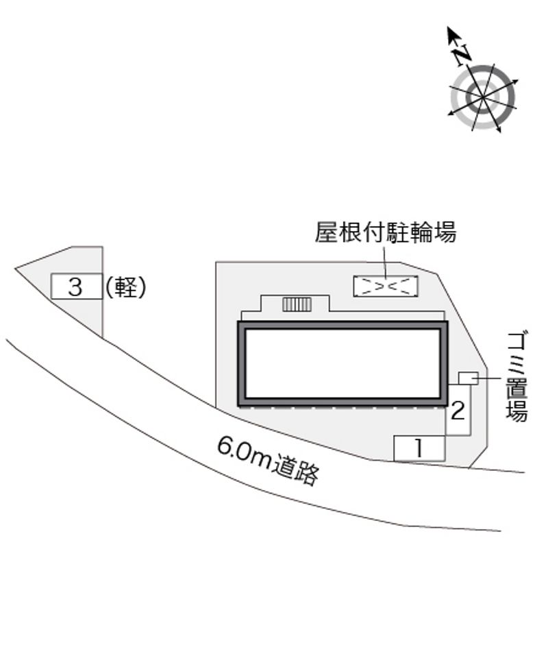 レオパレスメイプルⅡ 配置図