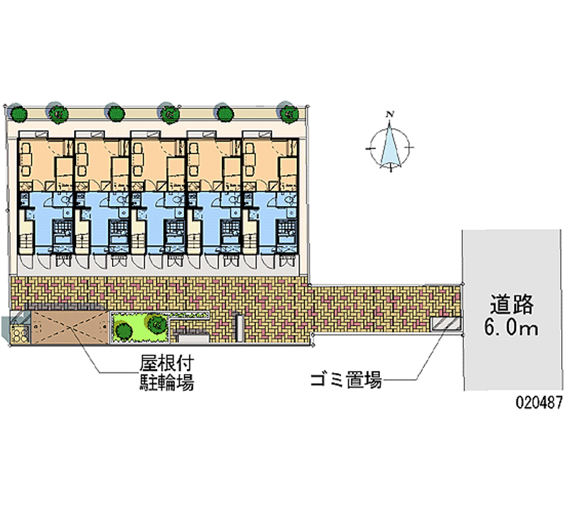 レオパレスシャルマン中野 区画図