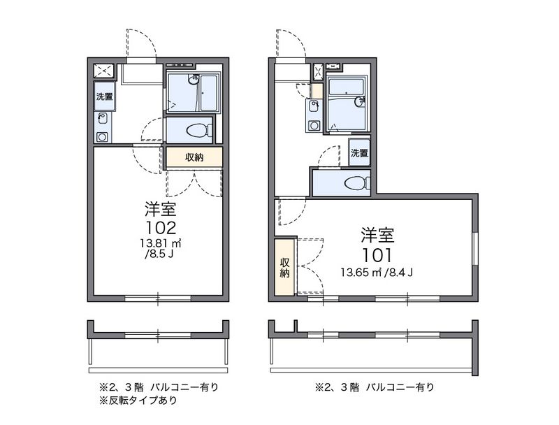 レオパレス豊島南 間取図