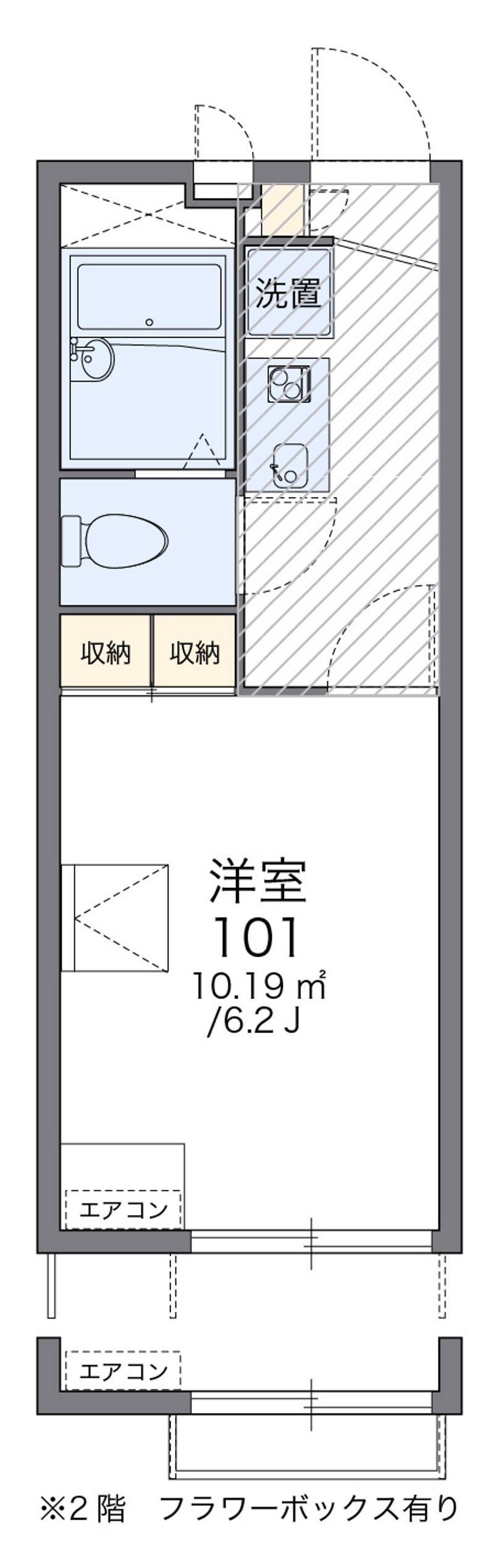 レオパレスダコタ 間取図