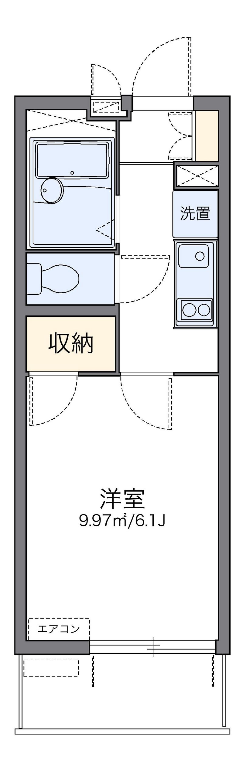 レオパレスエクセルケンＦｏｕｒ 間取図
