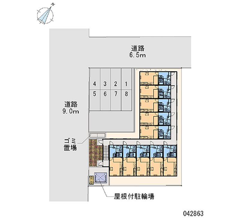 42863 Monthly parking lot