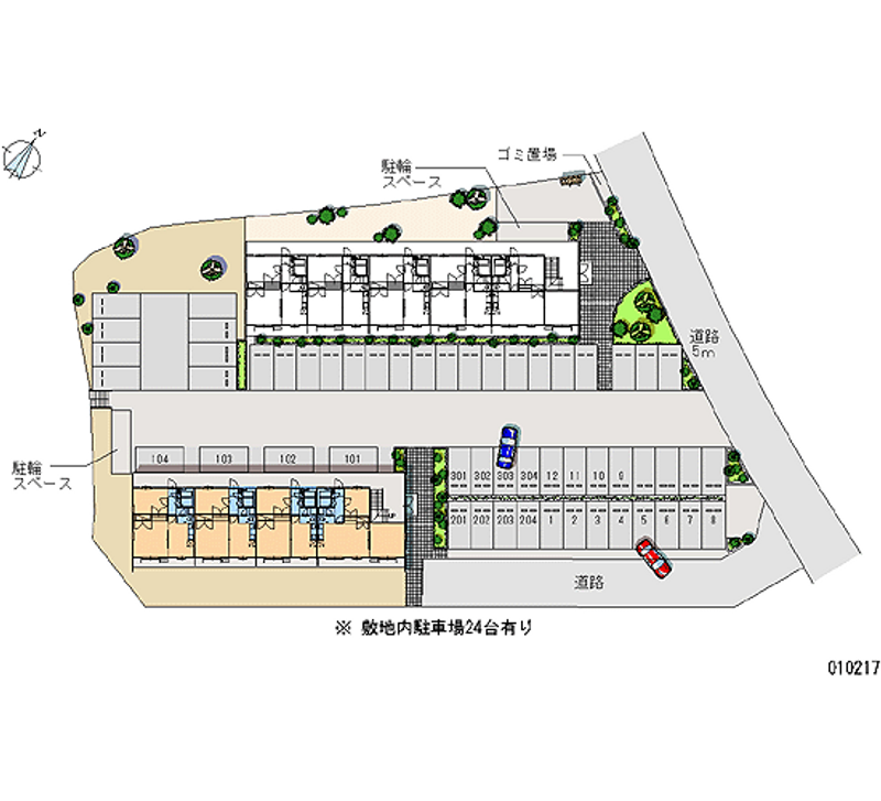 レオパレス鹿子木ＡＲＥＡⅡ 月極駐車場