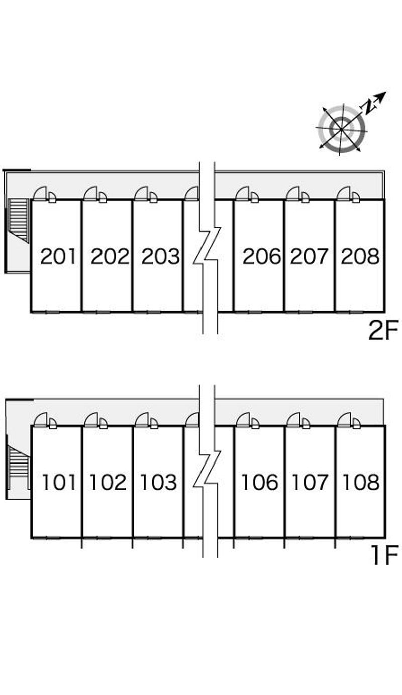 レオパレスすみだⅡ 間取り配置図
