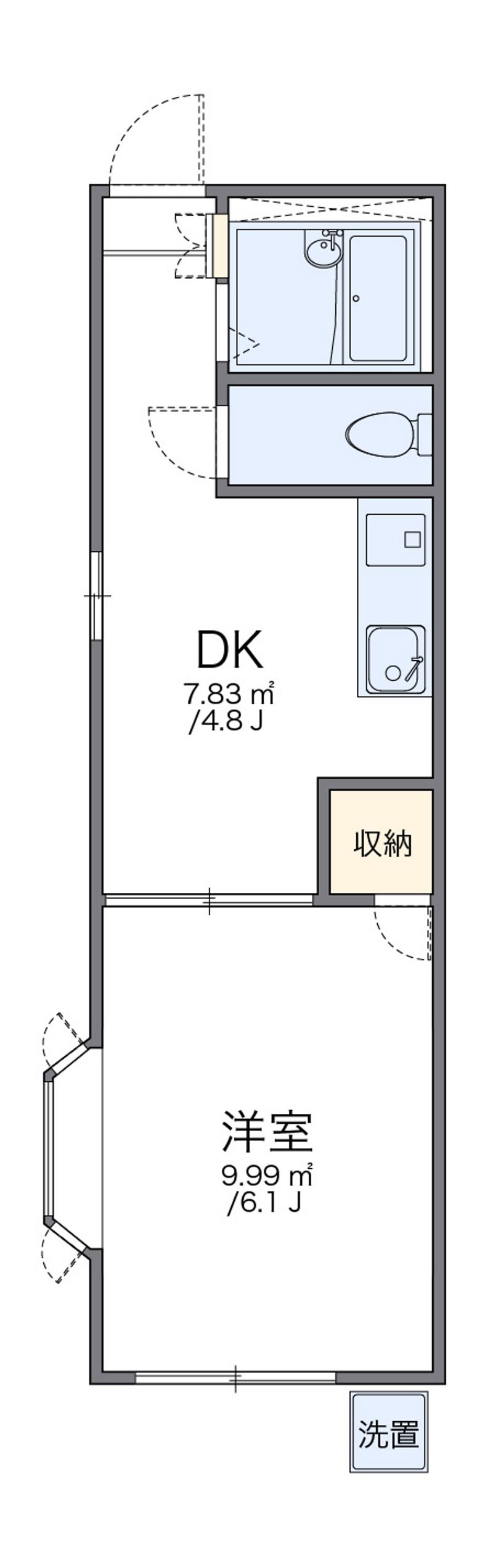 レオパレス白山町 間取図