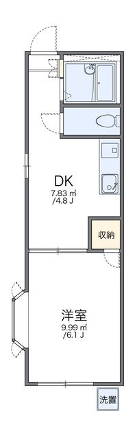 レオパレス白山町 間取り図