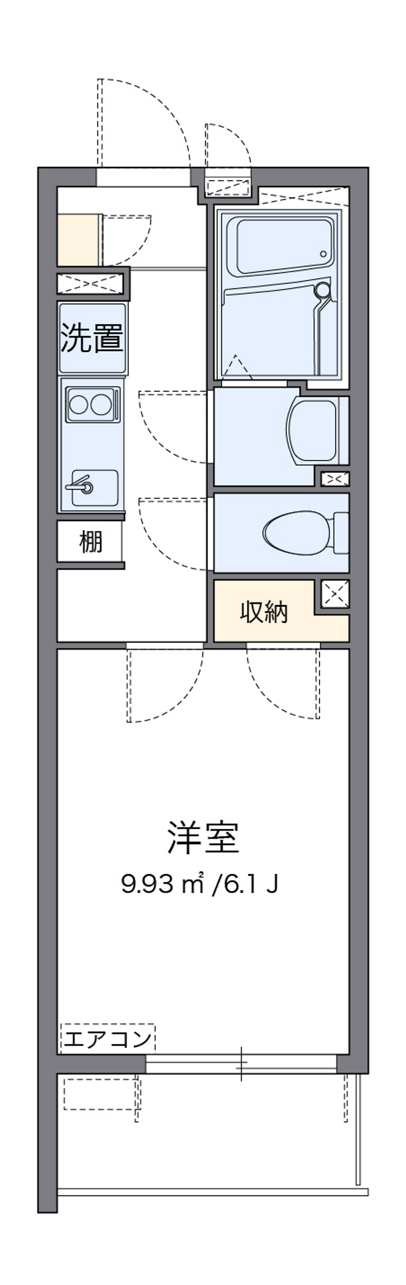クレイノホワイトパレス２３ 間取図