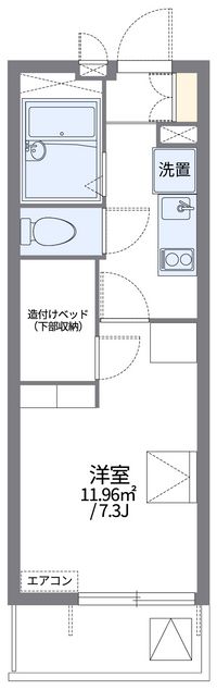 レオパレスナカダ 間取り図