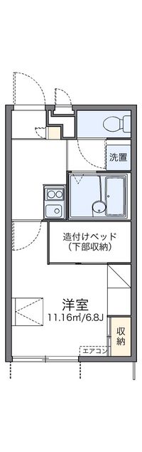 レオパレス極楽寺 間取り図