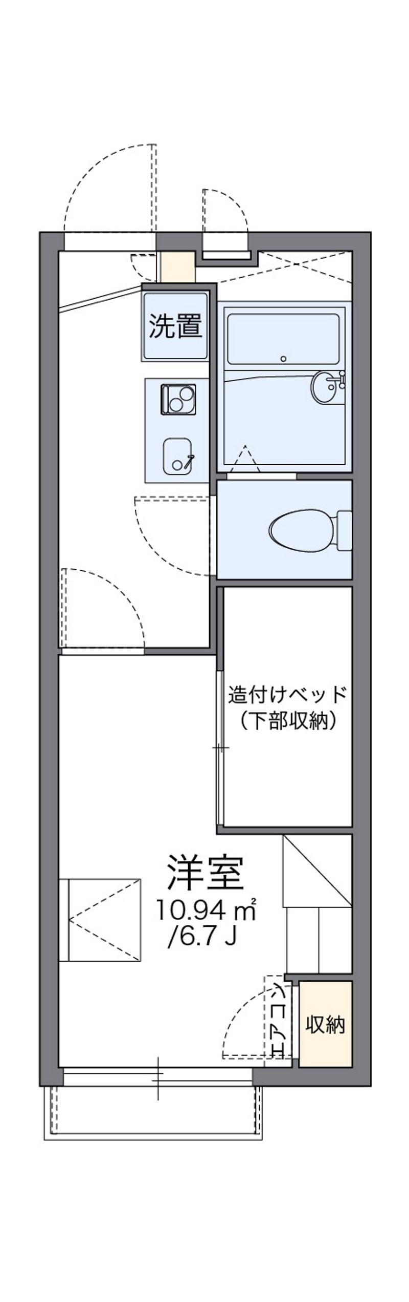レオパレス堀田 間取図