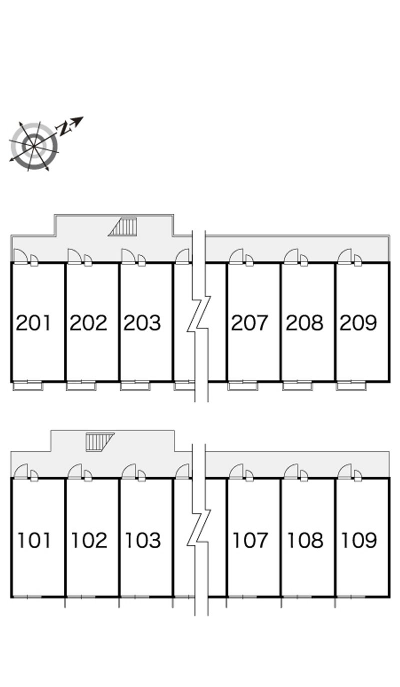 レオパレスパストラルＭ＆Ａ 間取配置図