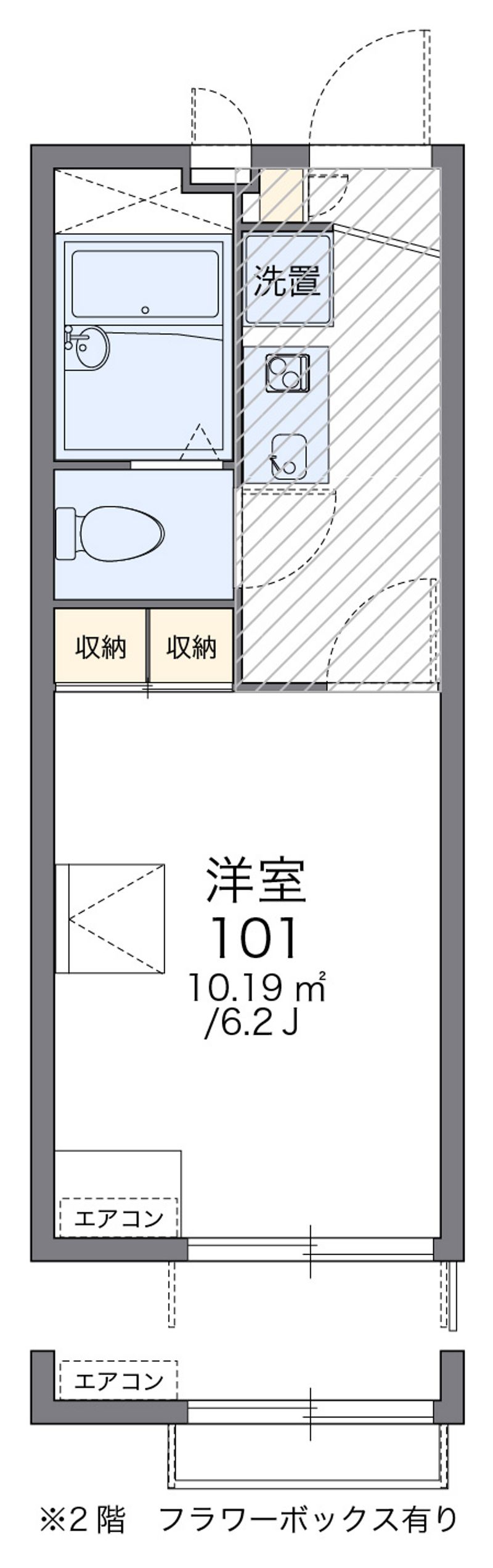 レオパレス森末 間取図