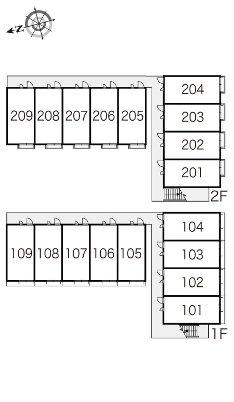 レオパレスＭＡＣＳ　ＩＮＡＭＩ 間取配置図