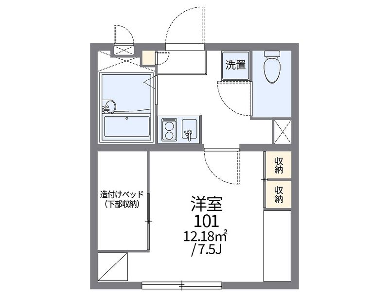 レオパレス城北 間取図