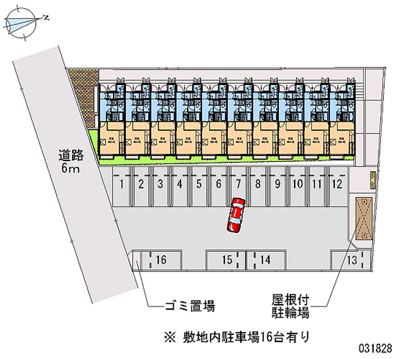 レオパレスオークス土気 月極駐車場