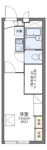 レオパレスボヌール 間取り図