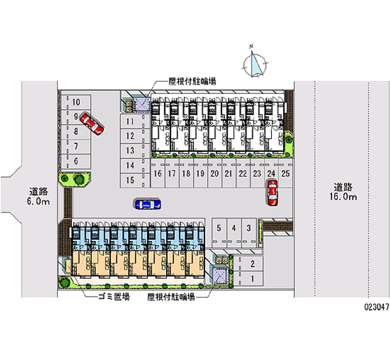 23047 Monthly parking lot