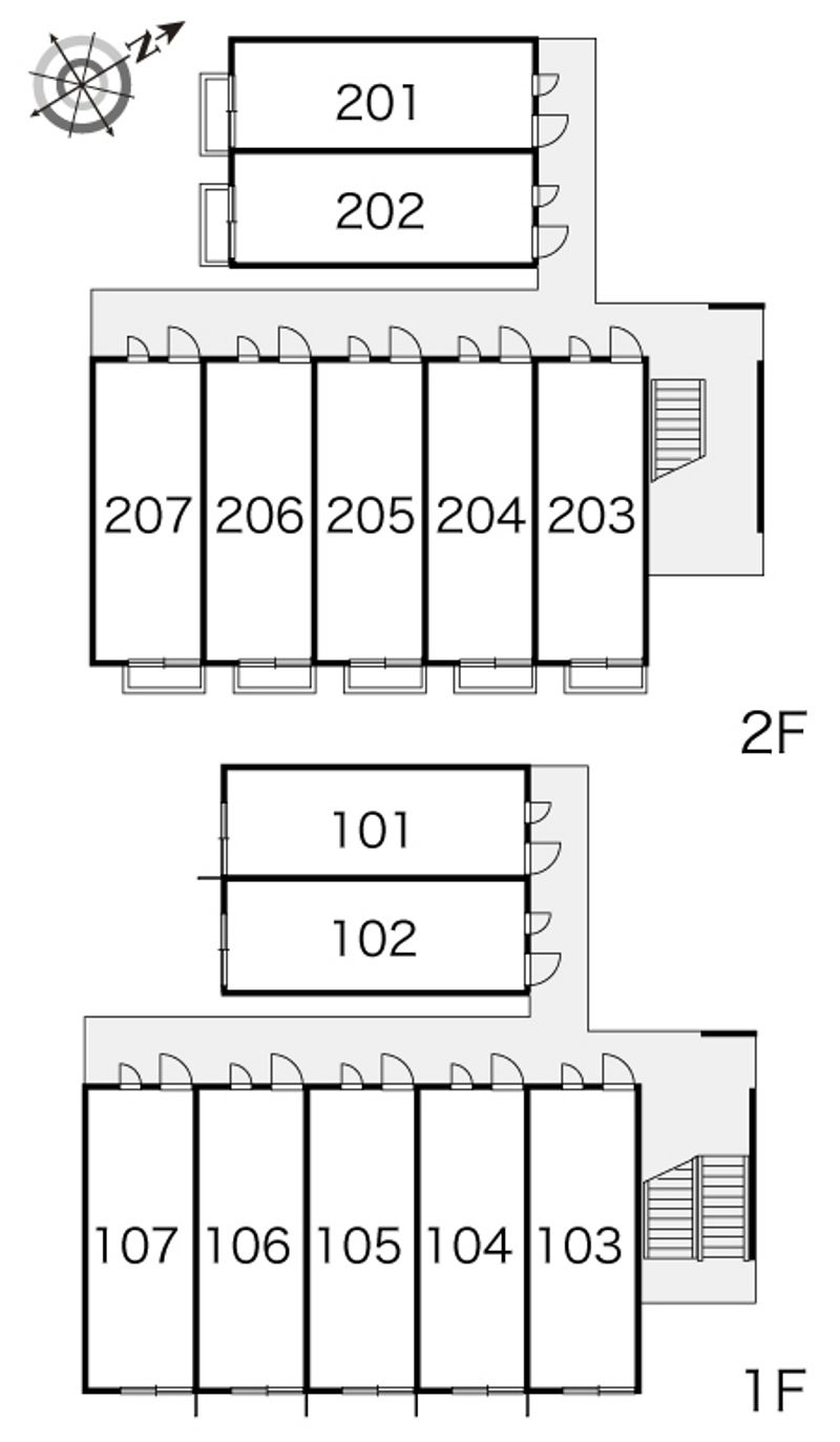 レオパレスＦＡＣＩＬ 間取り配置図