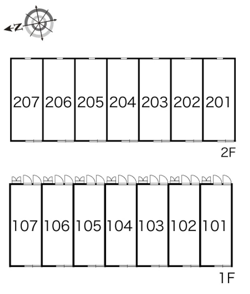 レオパレスドミール 間取配置図