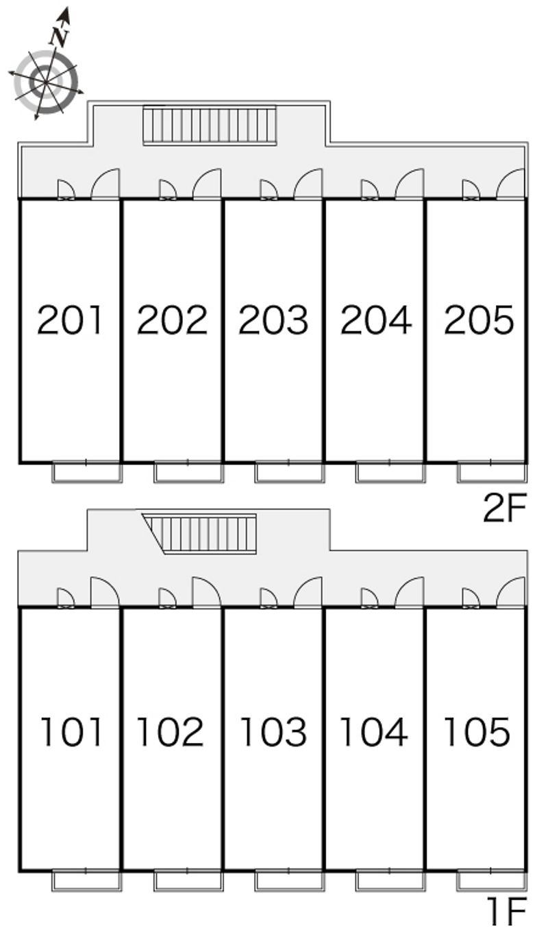 レオパレスゆたか 間取配置図
