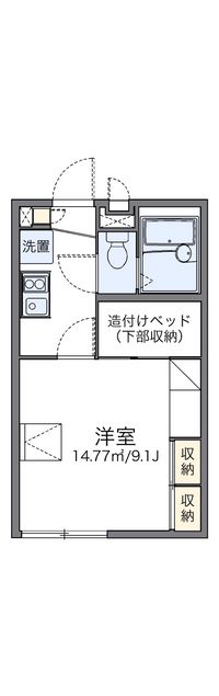 レオパレスおおとり 間取り図