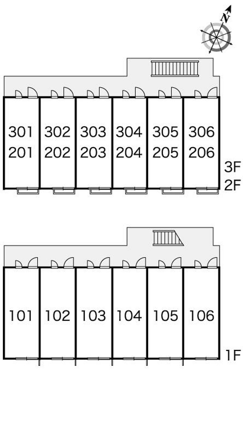 レオパレス志茂 間取配置図