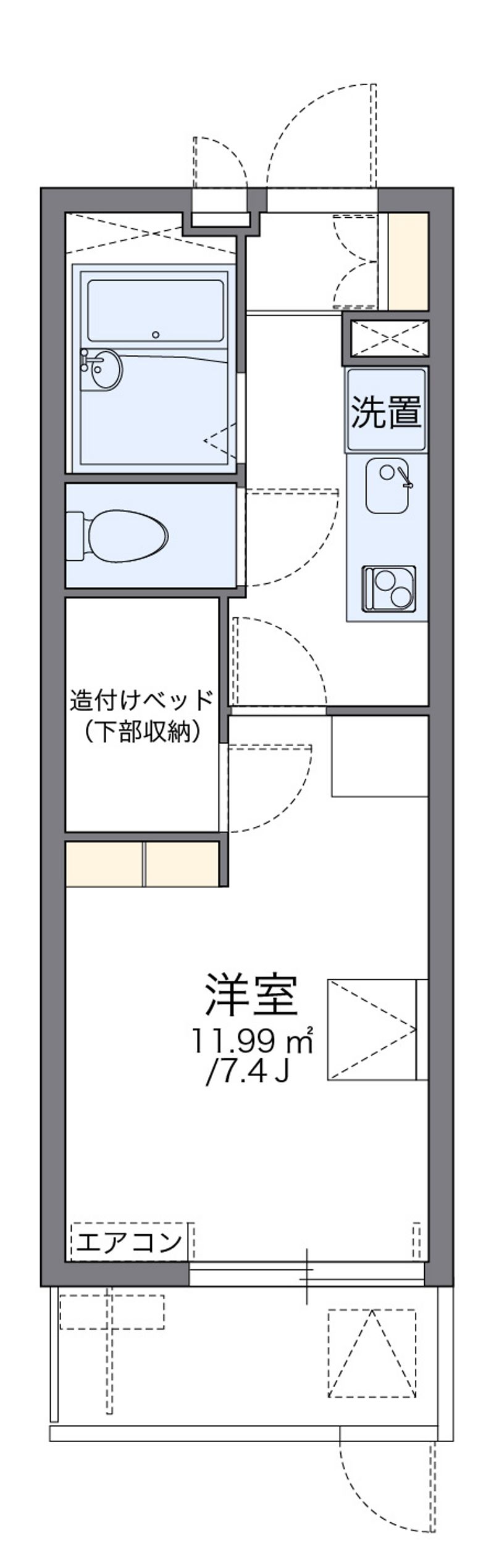 レオパレスエアポート 間取図