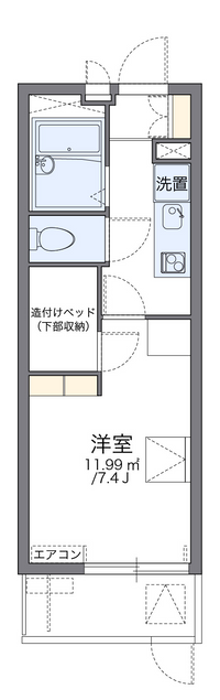 レオパレスエアポート 間取り図