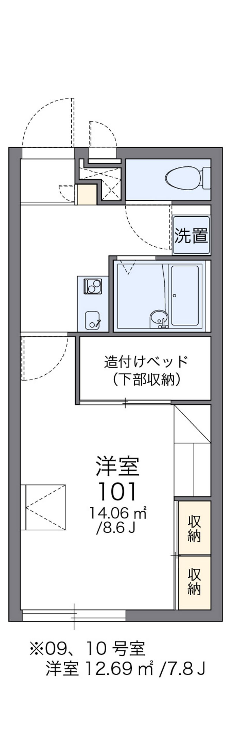 レオパレスフォレストコートⅡ 間取図