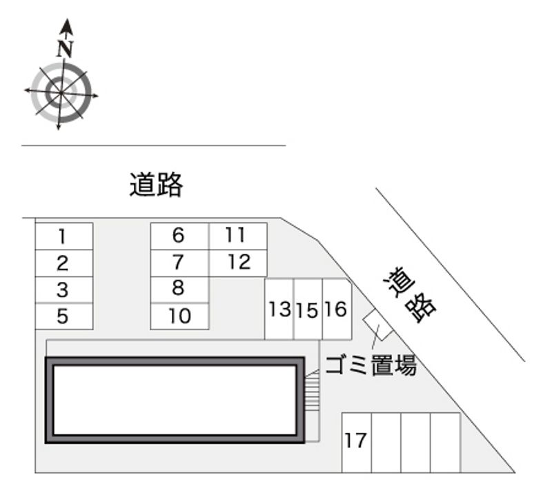 レオパレス大地 駐車場