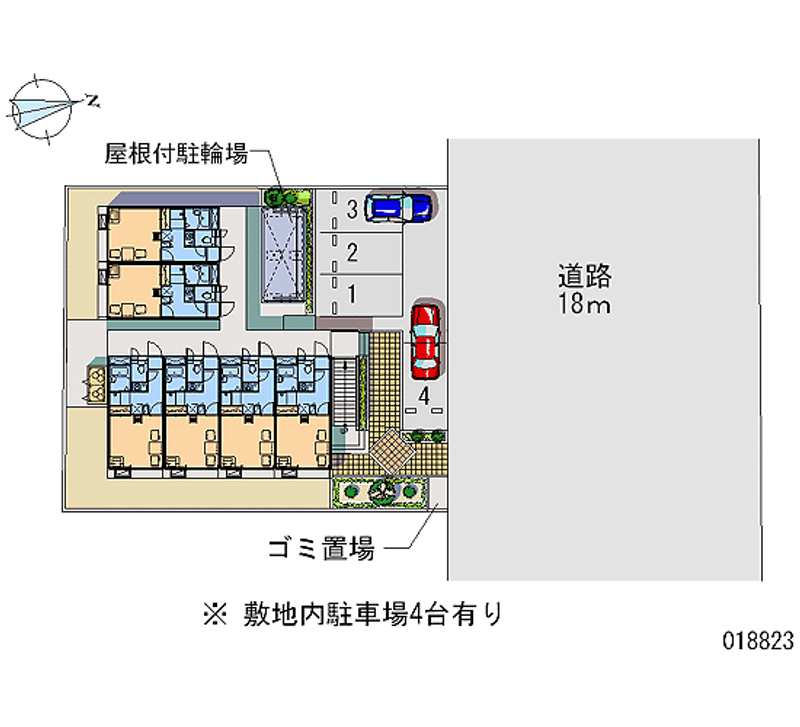 18823 Monthly parking lot