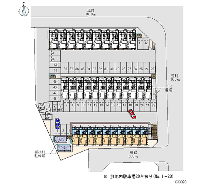 レオパレスシャールポンド　Ａ 月極駐車場