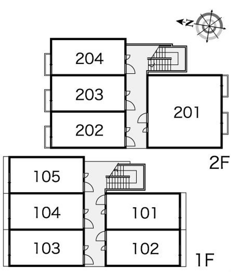 レオパレスメイク　ワン 間取り配置図