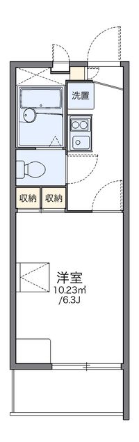 レオパレスヴァーグ難波 間取り図