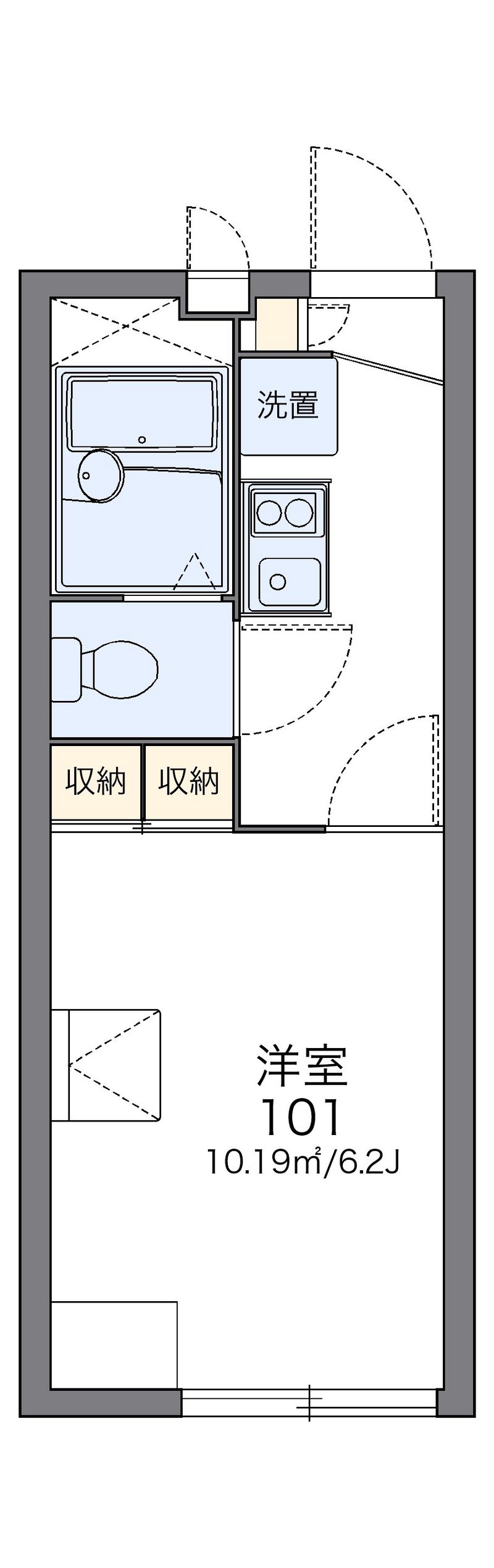 レオパレス久良岐ヶ丘 間取図