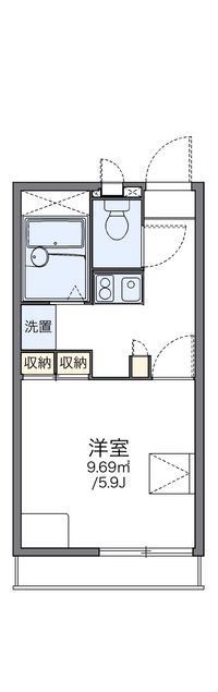 レオパレスＨＩＫＡＲＩ 間取り図