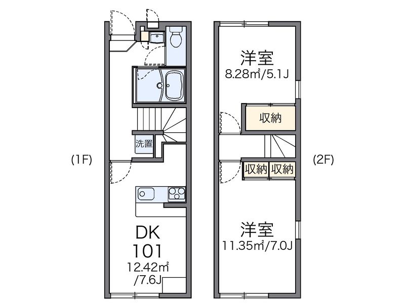 レオパレスアモーレ 間取図