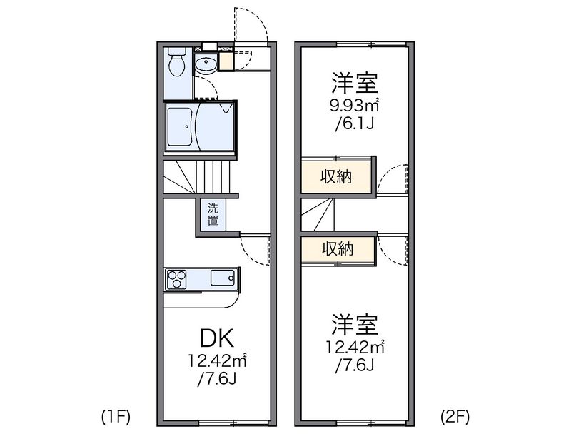 レオパレスアルカンシェル 間取図