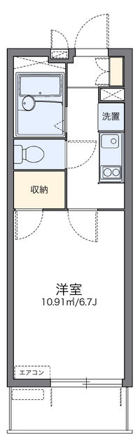 レオパレスオリーブハウスⅤ 間取り図