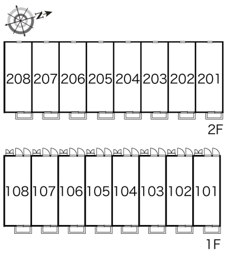 レオパレスシマダ 間取配置図