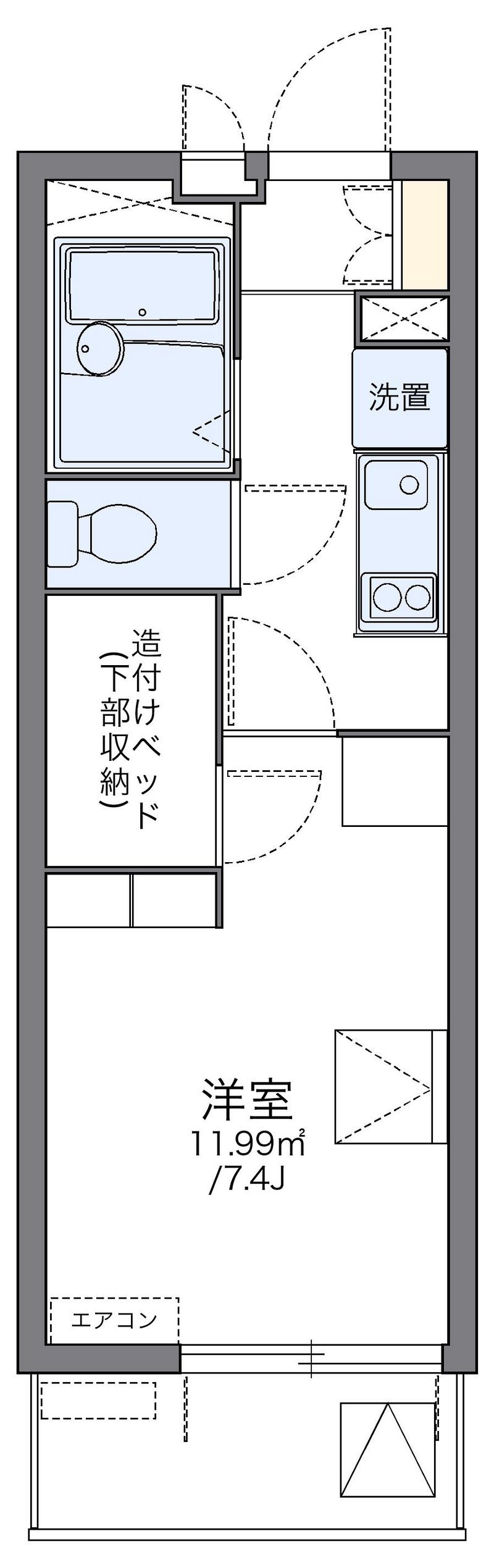 レオパレスエスタⅣ 間取図