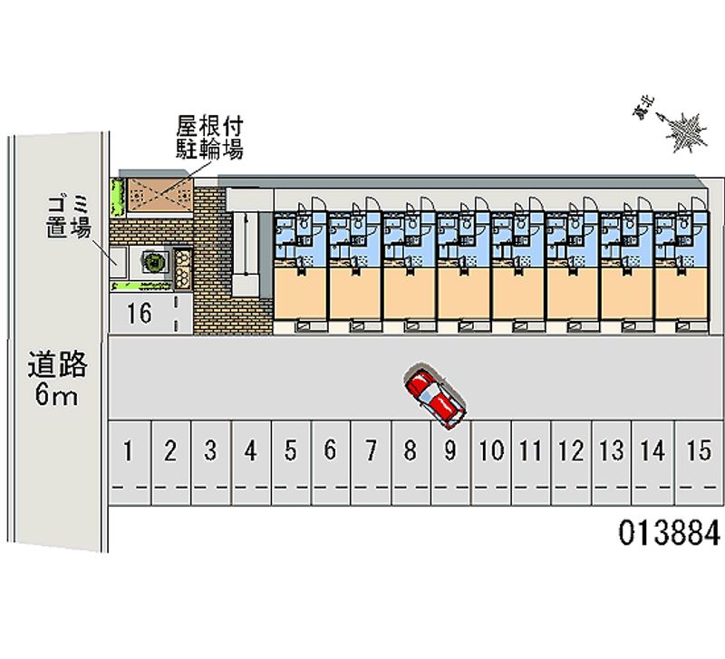 レオパレス松風 月極駐車場