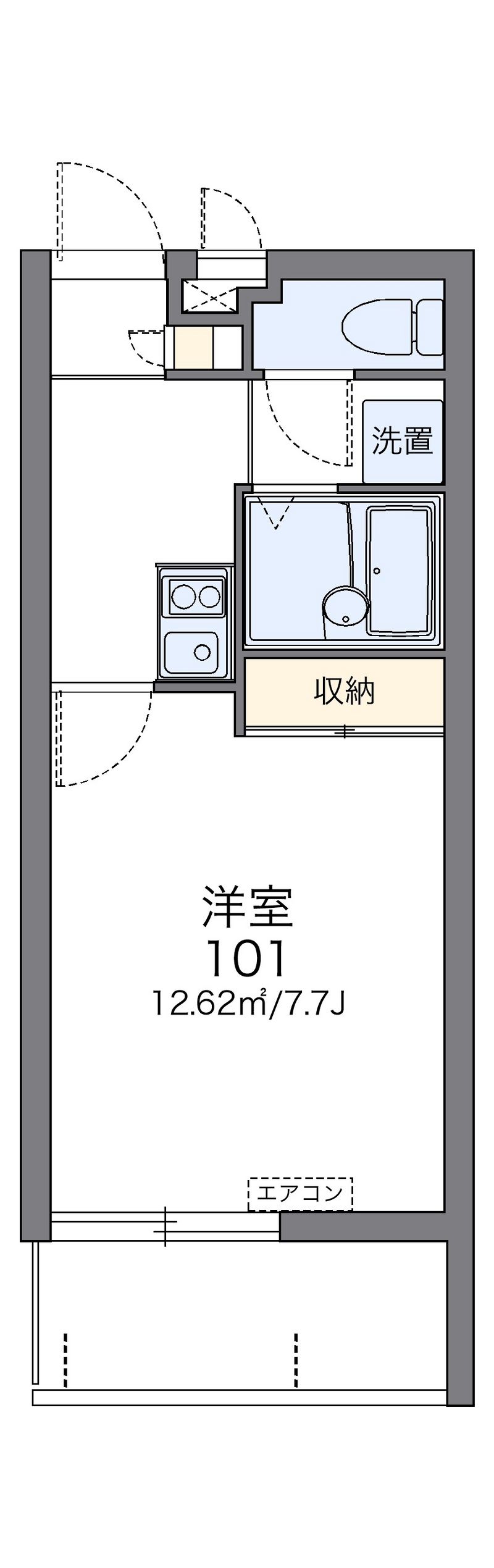 レオパレスカリー 間取図