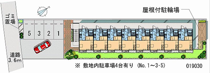 レオパレスワールド寒風台 月極駐車場