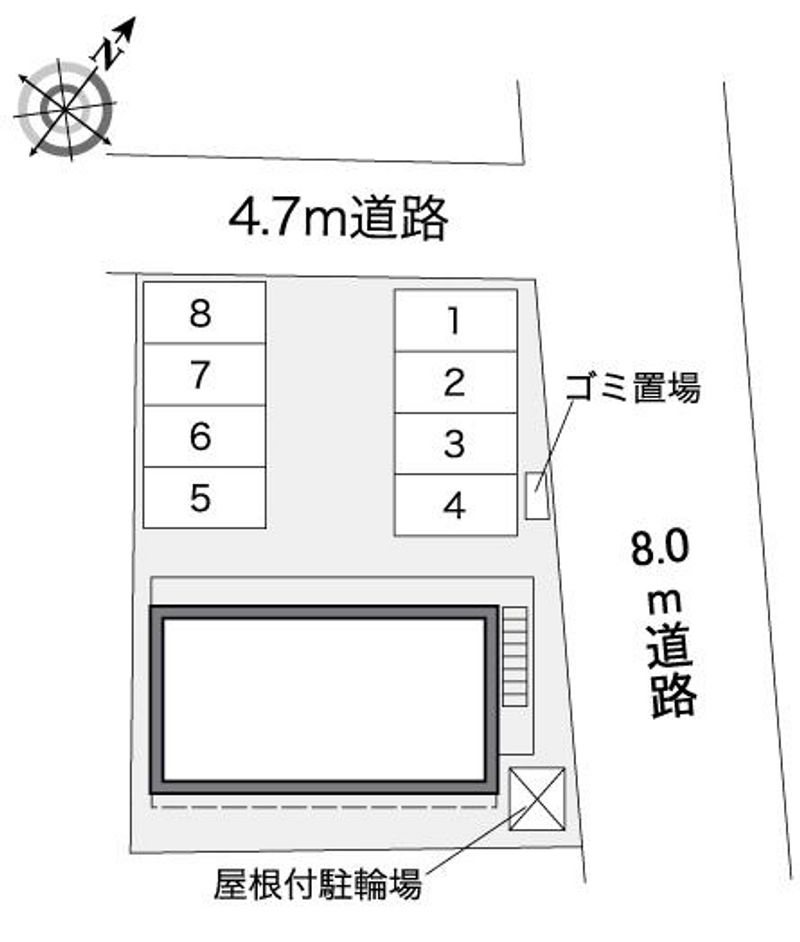 レオパレス福寿荘 配置図