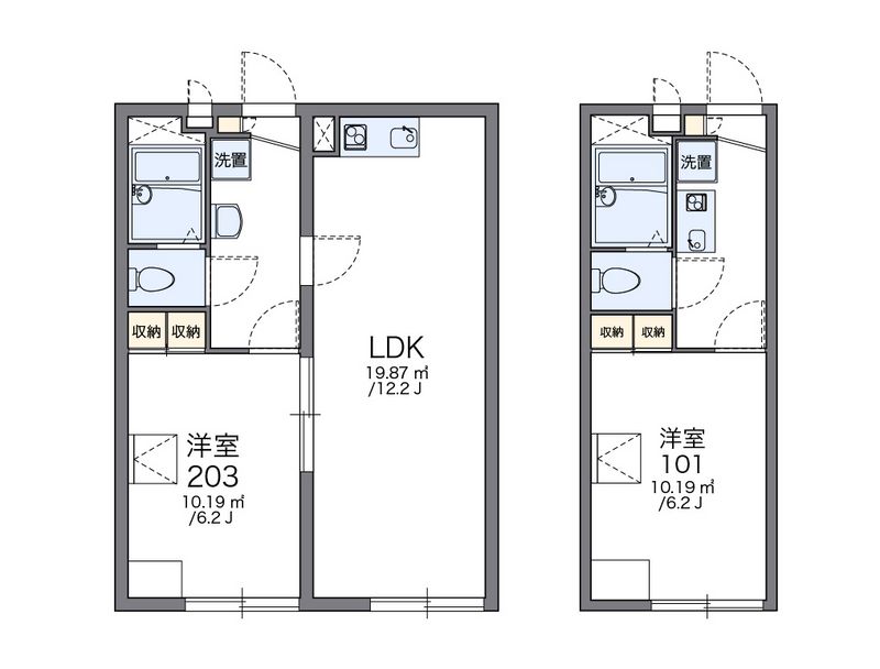 レオパレスエールⅡ 間取図