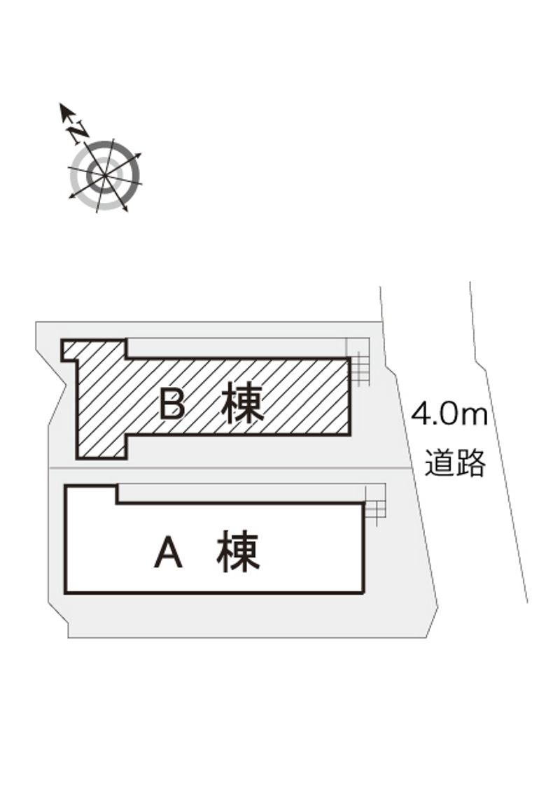 レオパレス白山第２ 配置図