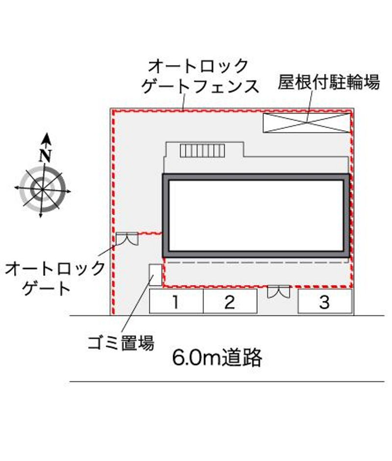 レオパレスエムファーム 配置図