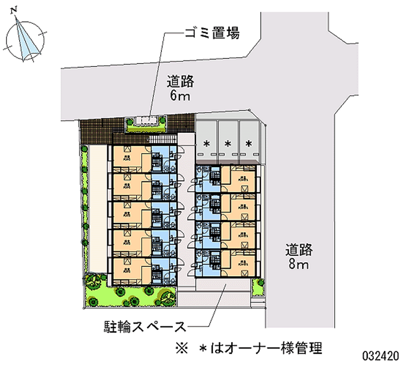 レオパレスグリーンヒルズライフ 区画図