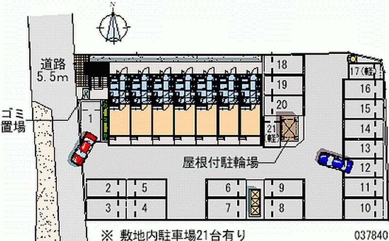 レオパレスワッフル 月極駐車場